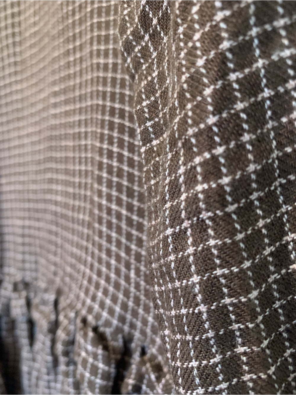 notPERFECTLINEN Soria Brown Check Dress - Picture 8 of 9